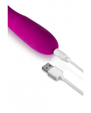 Vibromasseur rabbit Becca rose USB avec gland stimulant 10 programmes - CC531061