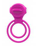 Anneau vibrant à 2 anneaux 1 mode de vibration très extensible rose - COR-043FUS