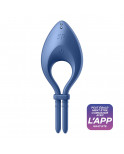 Cockring vibrant connecté USB bleu Bullseye Satisfyer - CC597798