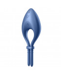 Cockring vibrant connecté USB bleu Bullseye Satisfyer - CC597798