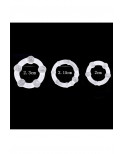 Pack 3 cockring transparents avec billes - CR-COR005CLE