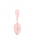 Oeuf vibrant télécommandé rose Ribbed Petal Satisfyer - CC597861