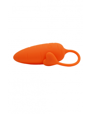 CARROT, Un Œuf vibrant avec télécommande, couleur et forme Carotte en silicone médical - BQ134ORA