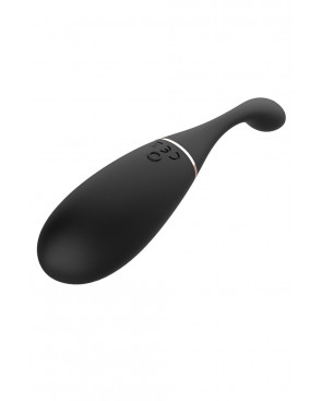 Œuf vibrant télécommandé USB noir avec option commande vocale LOLA-S - WS-NV030