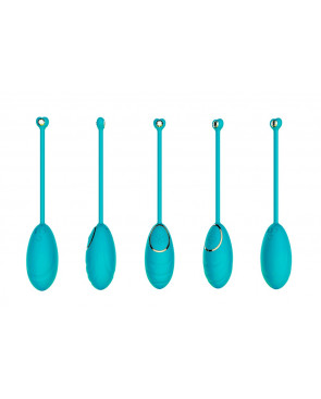 Œuf vibrant bleu avec télécommande USB - DAISYBLUE