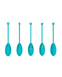 Œuf vibrant bleu avec télécommande USB - DAISYBLUE