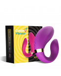 Vibromasseur forme U Violet pour couple avec double moteurs - USK-GZ02PUR