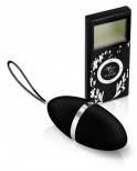 Oeuf vibrant noir 10 vitesses télécommande écran LCD - CC5720000010