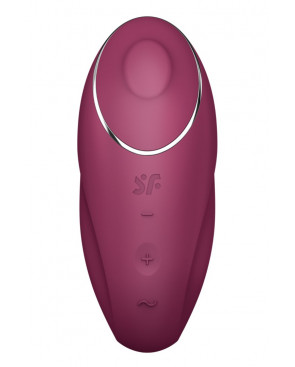 Vibromasseur à poser, stimulateur clitoridien rouge Tap  Climax 1 Satisfyer - CC597858