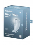 Stimulateur de clitoris vibration et air pulsé USB bleu Seal You Soon Satisfyer - CC597851