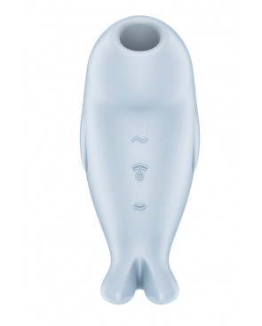 Stimulateur de clitoris vibration et air pulsé USB bleu Seal You Soon Satisfyer - CC597851