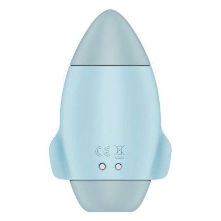 Stimulateur de clitoris violet vibration et air pulsé USB vert Mission control Satisfyer - CC597853