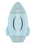 Stimulateur de clitoris violet vibration et air pulsé USB vert Mission control Satisfyer - CC597853