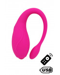 TANDEM Rose, stimulateur pour couple USB avec télécommande en silicone médical - BQ125PNK