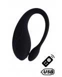 TANDEM Noir, stimulateur pour couple USB avec télécommande en silicone médical  - BQ125BLK