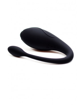 TANDEM Noir, stimulateur pour couple USB avec télécommande en silicone médical  - BQ125BLK