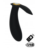 ERNEST, Mini vibromasseur avec stimulateur clitoridien USB, avec télécommande - BQ155BLK