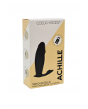 ACHILLE, Mini vibromasseur noir USB, forme pénis avec stimulation clitoridienne, avec télécommande - BQ158BLK