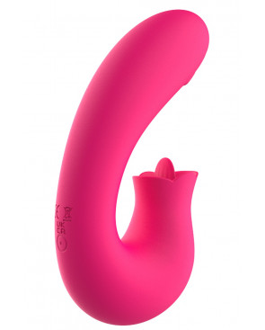 Vibromasseur 2 en 1 G-spot et stimulateur de clitoris USB Kali rose - WS-NV085