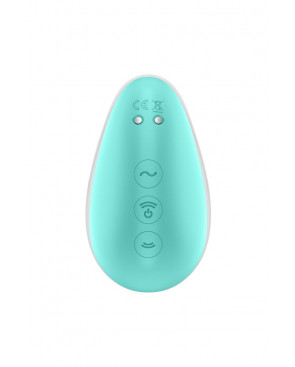 Stimulateur clitoridien par onde de pression sans contact et par vibration USB vert et rose, Pixie Dust Satisfyer - CC597837