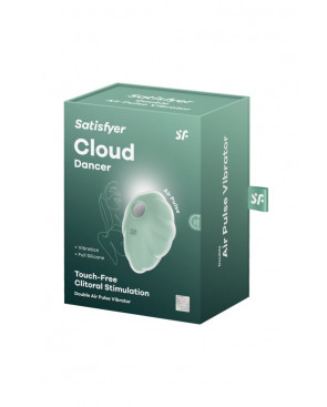 Stimulateur clitoridien par onde de pression sans contact et par vibration USB vert menthe, Cloud Dancer Satisfyer - CC597838