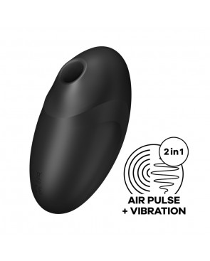 Stimulateur clitoridien par air pulsé et vibration noir USB Vulva Lover 3 Satisfyer - CC597827
