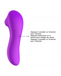Stimulateur succion de clitoris et tétons USB violet - BOZ-086PUR