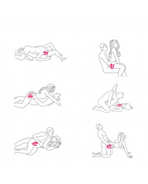 Vibromasseur de couple rose, USB avec 2 moteurs pour stimulation Point G et clitoridienne avec télécommande - TOD-062PNK
