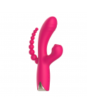 Vibromasseur triple stimulation USB rose Snappy Bunny - WS-NV062CPNK