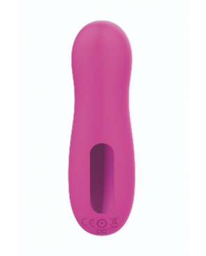 Stimulateur de clitoris par vibrations sur membrane rechargeable USB rose 10 Vitesses De Voyage - ZK003CPNK
