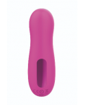 Stimulateur de clitoris par vibrations sur membrane rechargeable USB rose 10 Vitesses De Voyage - ZK003CPNK