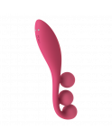 Vibromasseur triple stimulation flexible, anal, vaginale, clitoridienne Tri Ball rouge USB Satisfyer - CC597817