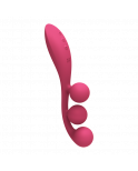 Vibromasseur triple stimulation flexible, anal, vaginale, clitoridienne Tri Ball rouge USB Satisfyer - CC597817
