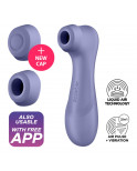 Stimulateur de clitoris 2 embouts Connecté avec technologie Liquid air Pro 2 Generation 3 violet USB Satisfyer - CC597815