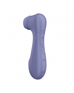 Stimulateur de clitoris 2 embouts Connecté avec technologie Liquid air Pro 2 Generation 3 violet USB Satisfyer - CC597815