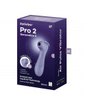 Stimulateur de clitoris 2 embouts Connecté avec technologie Liquid air Pro 2 Generation 3 violet USB Satisfyer - CC597815