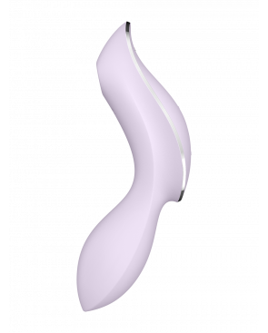 2 en 1 Vibromasseur et stimulateur de clitoris USB violet Curvy Trinity 2 Satisfyer - CC597788