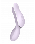 2 en 1 Vibromasseur et stimulateur de clitoris USB violet Curvy Trinity 2 Satisfyer - CC597788