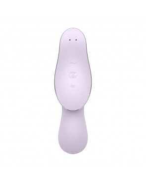 2 en 1 Vibromasseur et stimulateur de clitoris USB violet Curvy Trinity 2 Satisfyer - CC597788