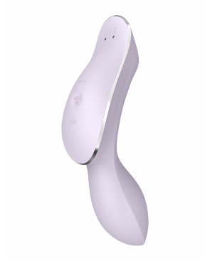 2 en 1 Vibromasseur et stimulateur de clitoris USB violet Curvy Trinity 2 Satisfyer - CC597788