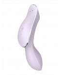 2 en 1 Vibromasseur et stimulateur de clitoris USB violet Curvy Trinity 2 Satisfyer - CC597788