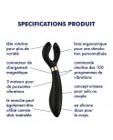 Vibromasseur et stimulateur noir homme et femme Endless Fun Satisfyer - CC597765