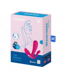 3 en 1 Vibromasseurs et stimulateur clitoridien rose connecté Top Secret  Satisfyer - CC597755