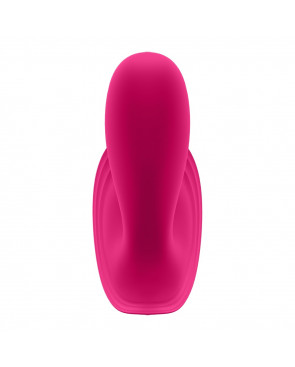 2 en 1 Vibromasseur et stimulateur clitoridien rose connecté Top Secret Satisfyer - CC597753