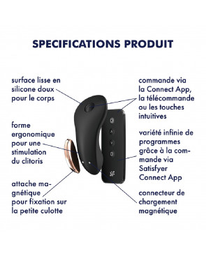 Stimulateur clitoridien connecté USB avec télécommande Little Secret Satisfyer - CC597253