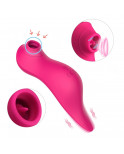 Le vibromasseur stimulateur Fuschia 3 en 1 - BOZ-090FUS