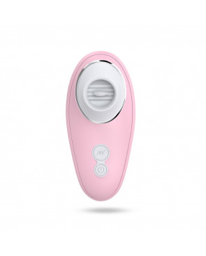 Vibromasseur rose à langue vibrante pour cunnilingus - BOZ-005PNK