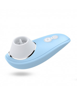 Vibromasseur bleu à langue vibrante pour cunnilingus - BOZ-005BLU