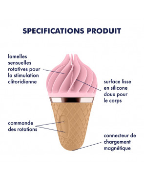 Stimulateur de clitoris USB Sweet Treat Rose Satisfyer - CC5972340050