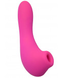 Vibromasseur rose avec 20 programmes de vibration et stimulation clitoridien à membrane picots USB - CR-CAV013